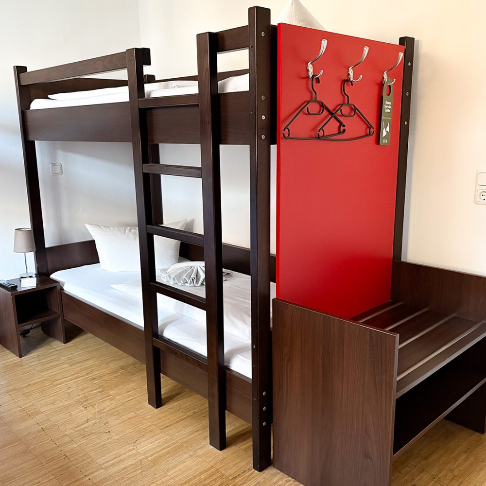 Doppelstockbett im Standard Vierbettzimmer im Holi City Apart Hotel Berlin